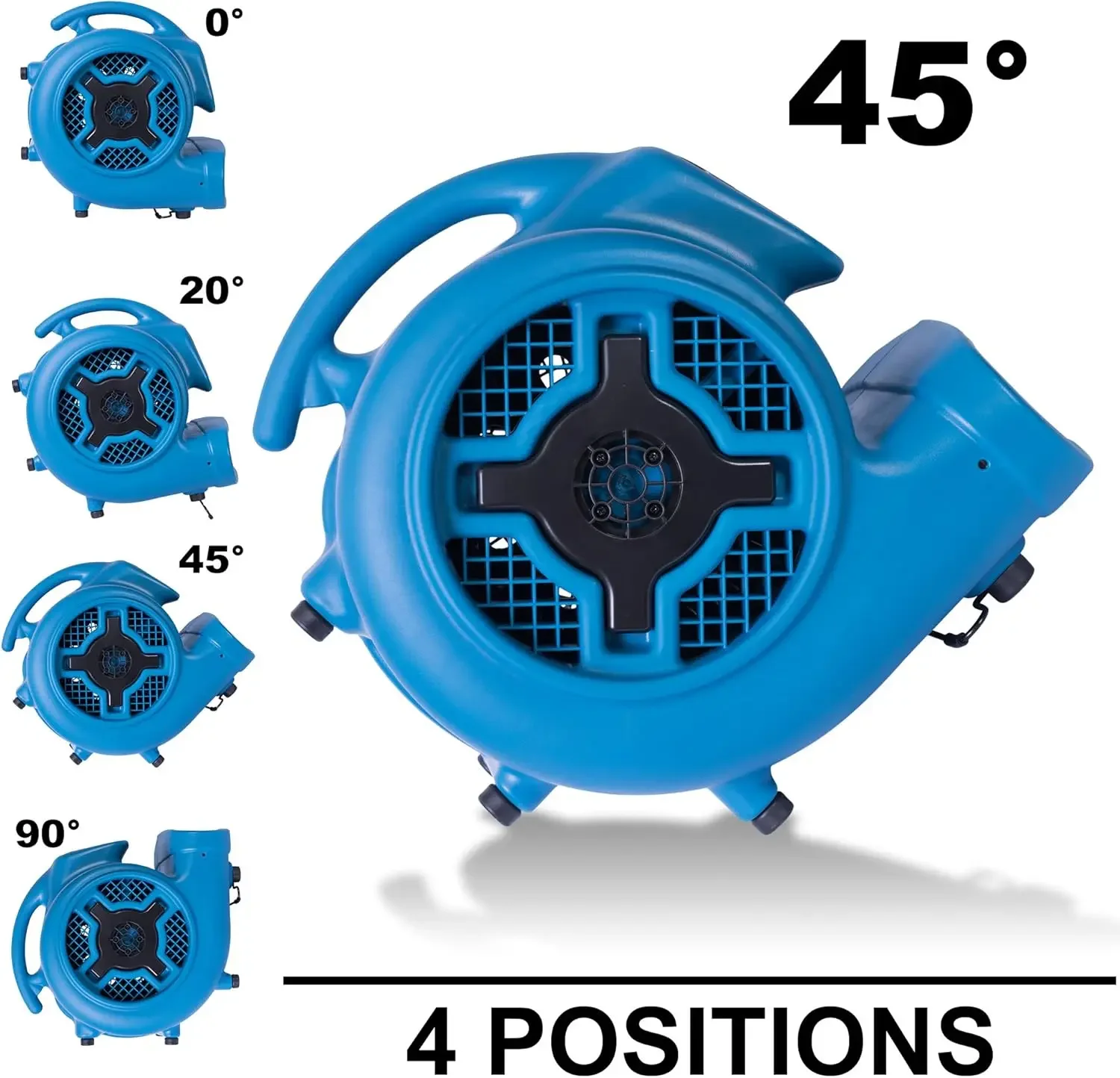 P-830 Pro 1 HP 3600 CFM 遠心エアムーバー、カーペット乾燥機、フロアファン、ブロワー、