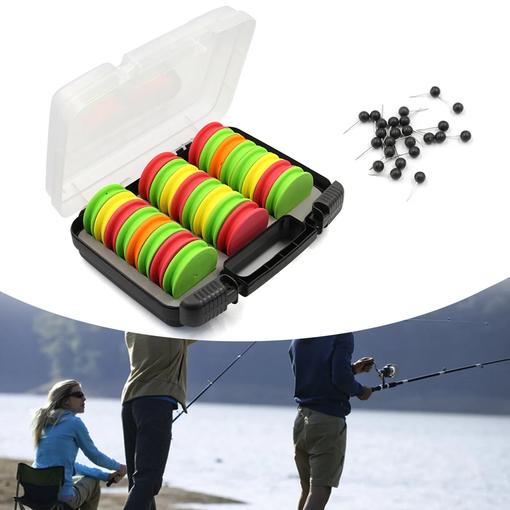 24pcs EVA Foam Spools With Fishing Tackle Box Fishing Line Winder Hook Board Fishing Line Storage Holder Fishing Accessories
