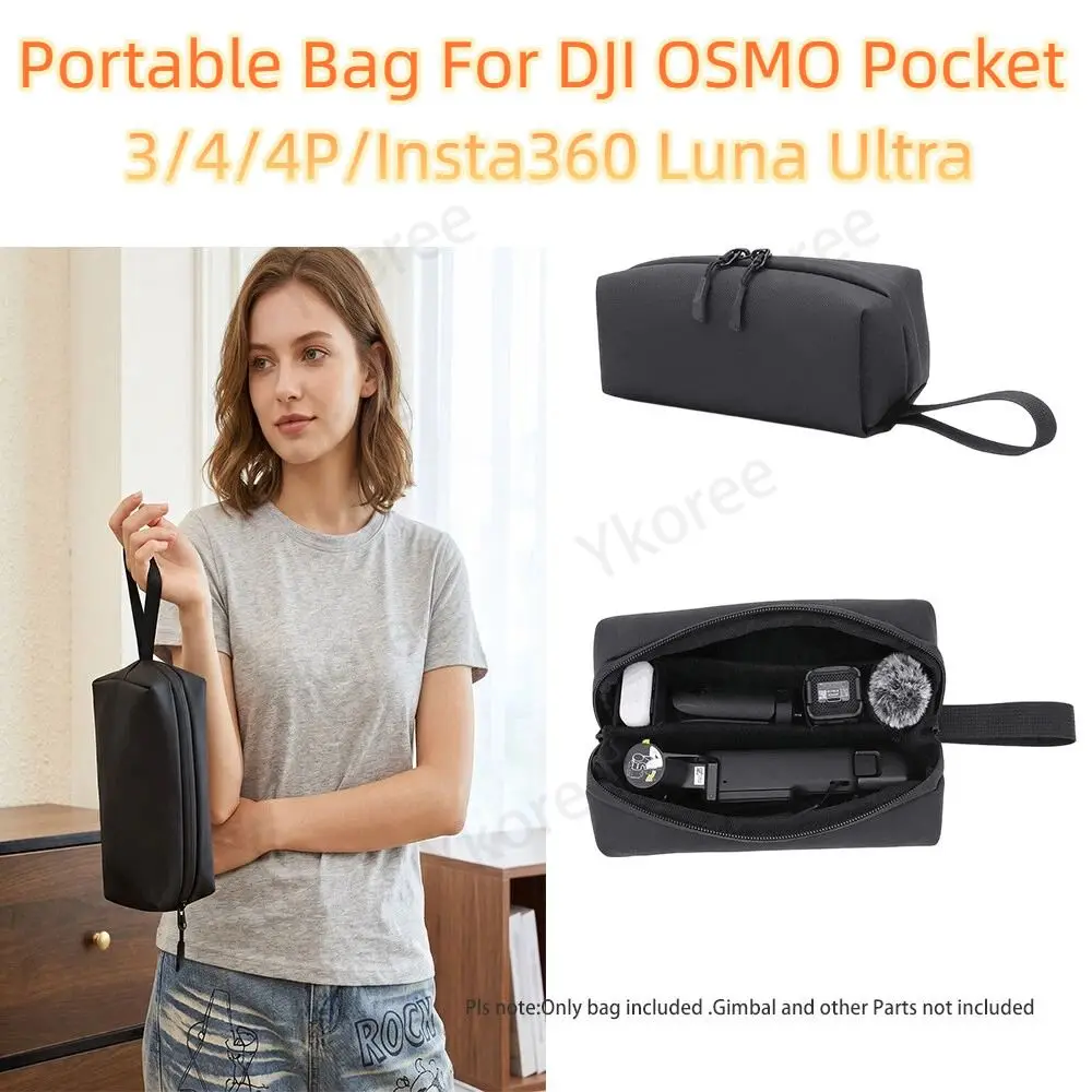 Universal Storage Bag Portable Handbag For DJI Osmo Pocket 4 3 Insta360 Go Ultra/Luna X5 X4 Carrying Case For Action Cameras