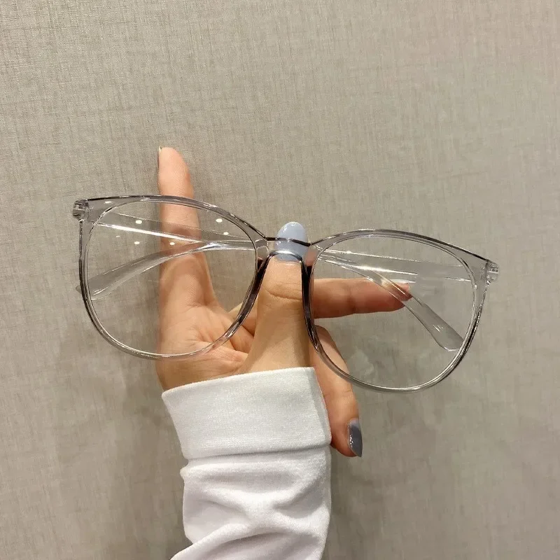 Ultraleichte, runde Damen- und Herren-Myopiebrille, Vintage-Stil, blaues Licht blockierend, fertige verschreibungspflichtige Kurzsichtigkeitsbrille, 0 bis +4,0 – Detail 12