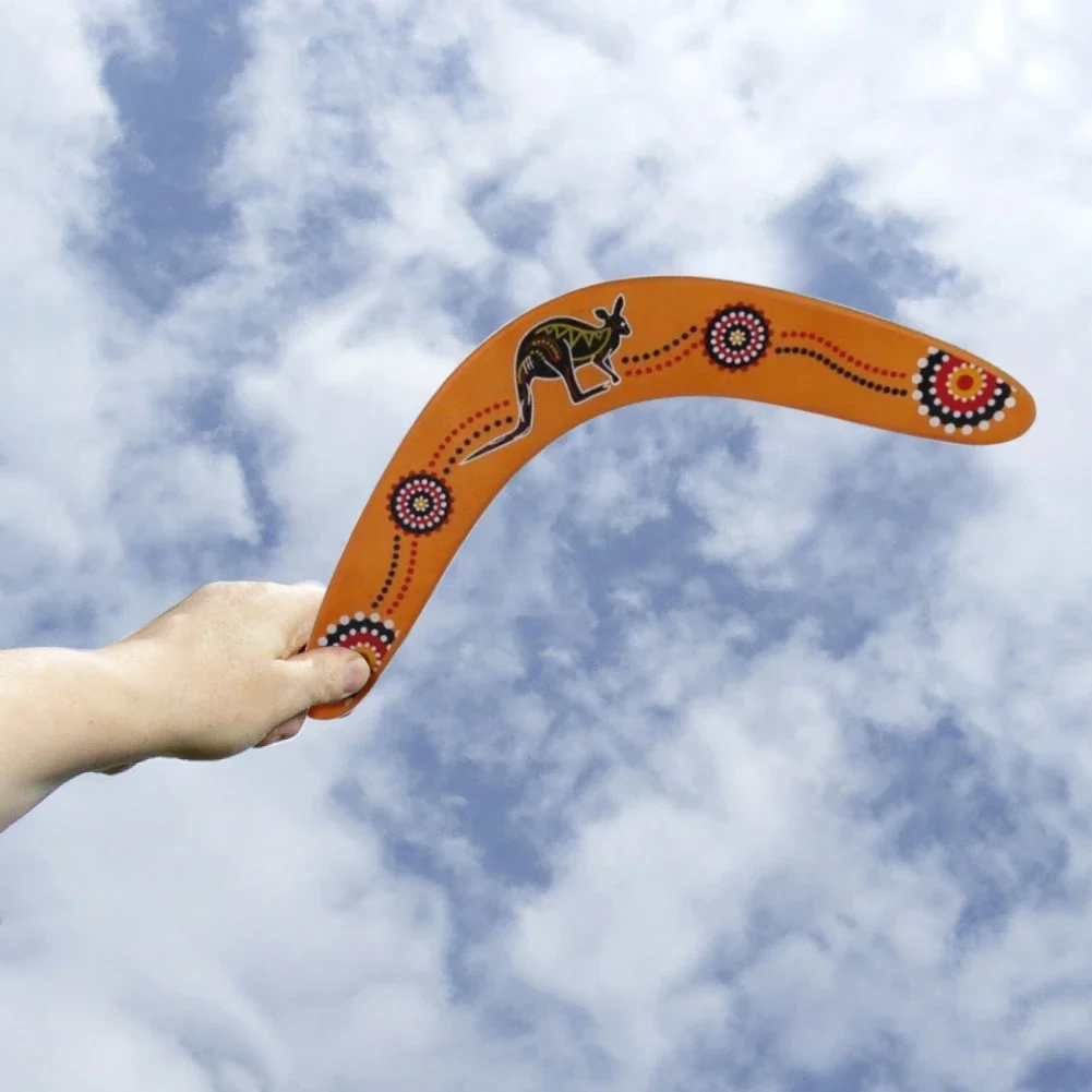 Känguru Throwback V-förmige Bumerang Flying Disc Throw Catch Outdoor-Spiel Kinderspielzeug Eltern-Kind-Interaktives Spiel Requisiten