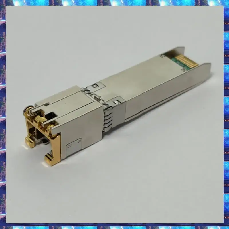 2025 10G SFP + To Rj45 30M Self-Adaption 10G/5G/2.5G Optical Module Compatible For  , Mikrotik , Ethernet Optic Switch,10G