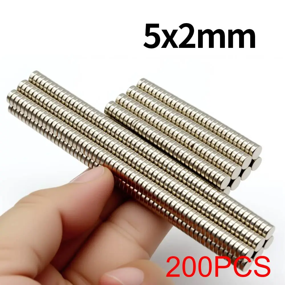 5x2mm supersterke neodymiummagneet N35 NdfeB permanente magnetische imanes ronde krachtige magneten koelkast