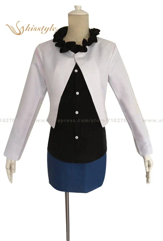 

Kisstyle Fashion Future Diary Mirai Nikki Gasai Yuno White Daily Dress Cosplay Costume,Customized Accepted