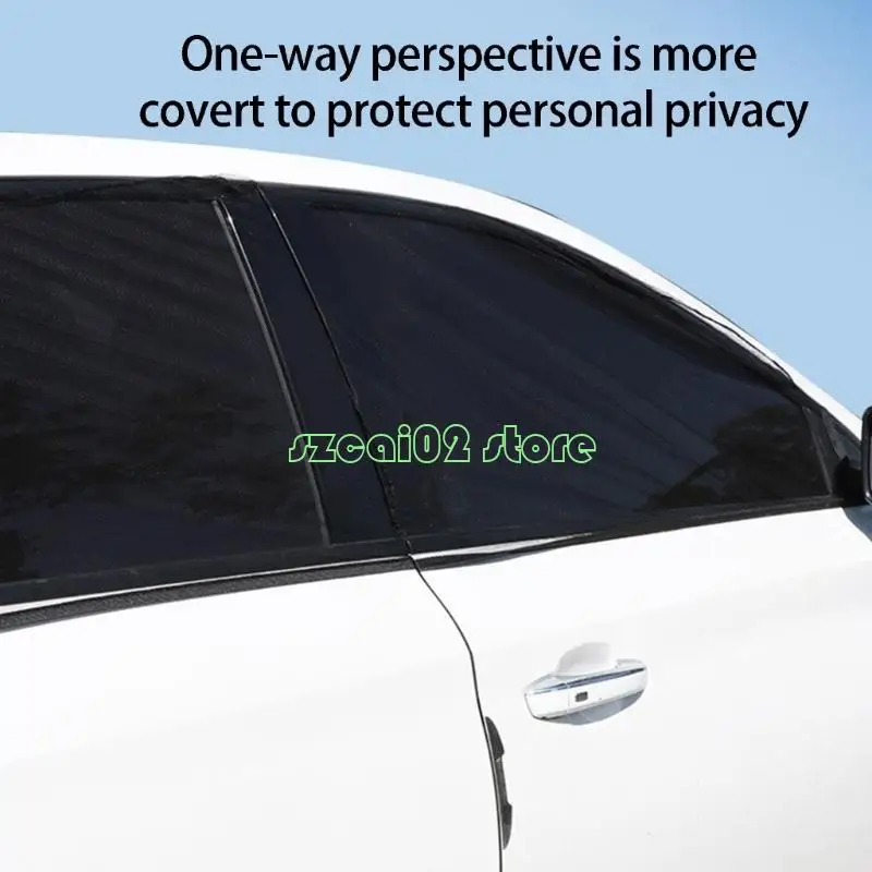 400B Set Of 4 Car Window Net Mesh Material Insect Proof Window Mesh Covers Maintains Visibility Quick Setups for Drivers