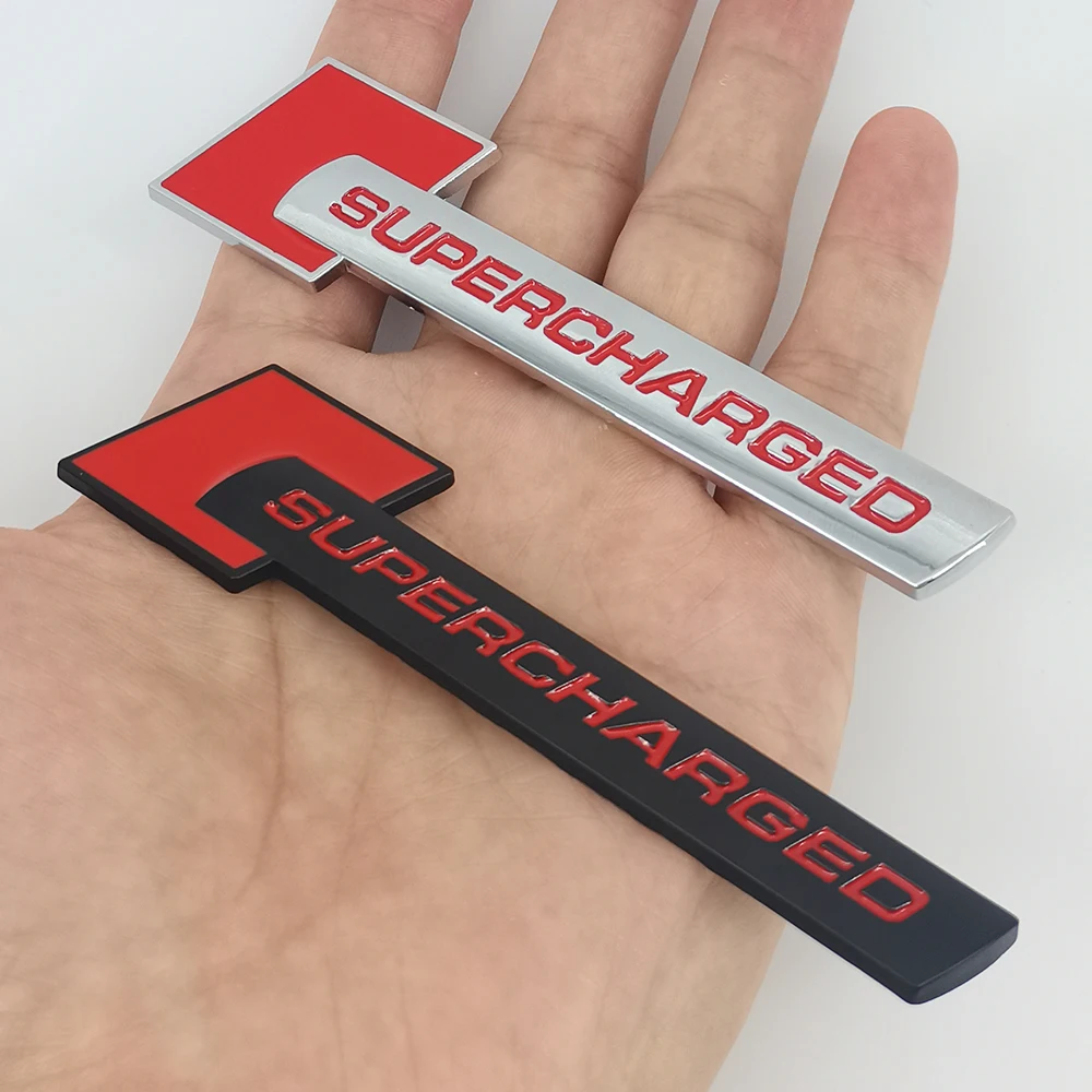 ملصقات السيارات ثلاثية الأبعاد المعادن سوبر شحنها شعار شارة الخلفي الجذع الحاجز ملصق لاصق لامع ورائع لأودي A3 A5 A7 A8 Q3 Q5 Q7 اكسسوارات #4