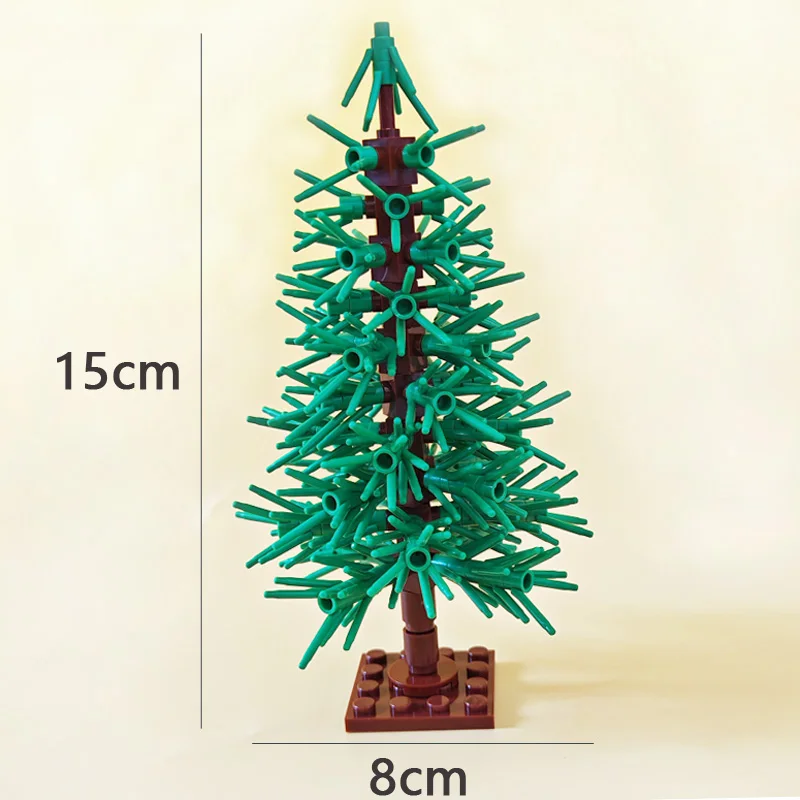 Small Building Block Model Christmas Tree Holiday Decorations Plant Landscape Compatible with LEGO Blocks Brick