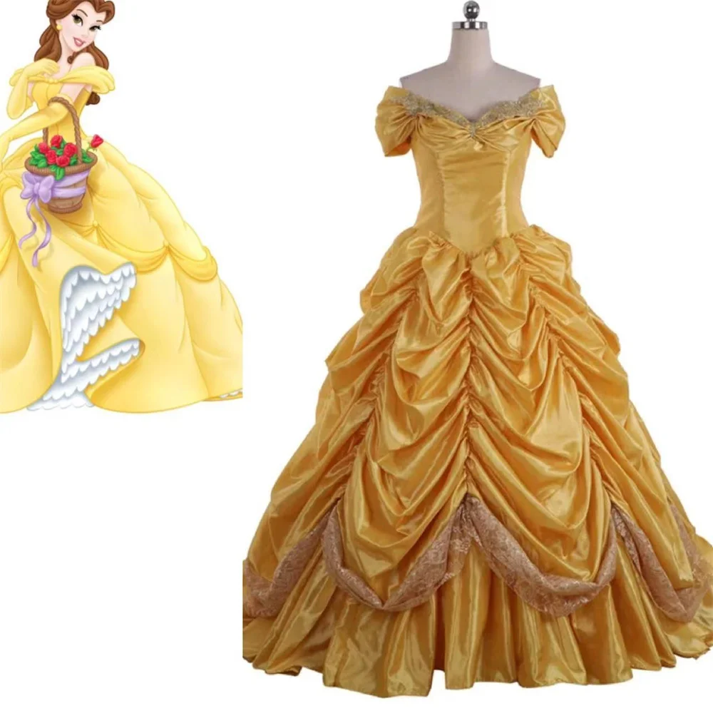 

Adult Ladies Wedding Yellow Wedding Dress Elegant Princess Dress Medieval Victoria Rococo Ball Dress Bell Princess Dress