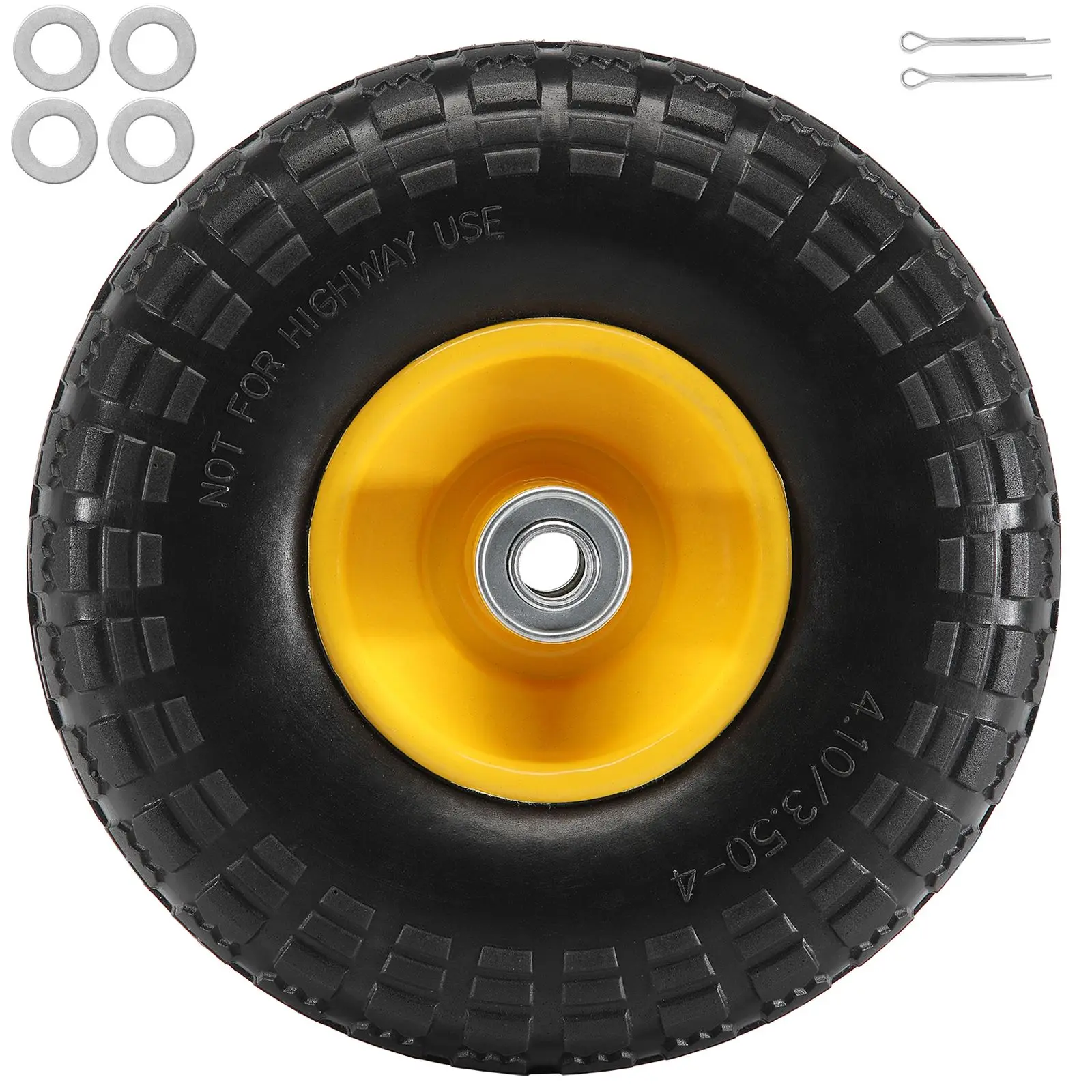 Solid PU Run-Flat Tire Wheel, 10