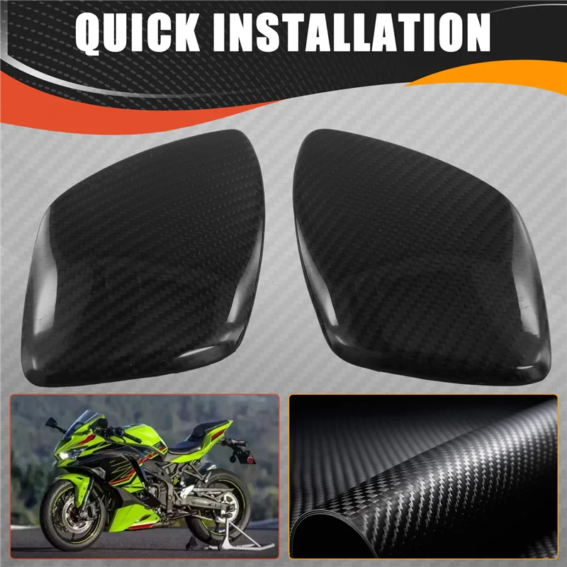 

Professional Motorcycle Fuel Tank Protective Cases Carbon Fiber Decoration Sliders Protector Covers For KAWASAKI ZX-4R/RR/25R