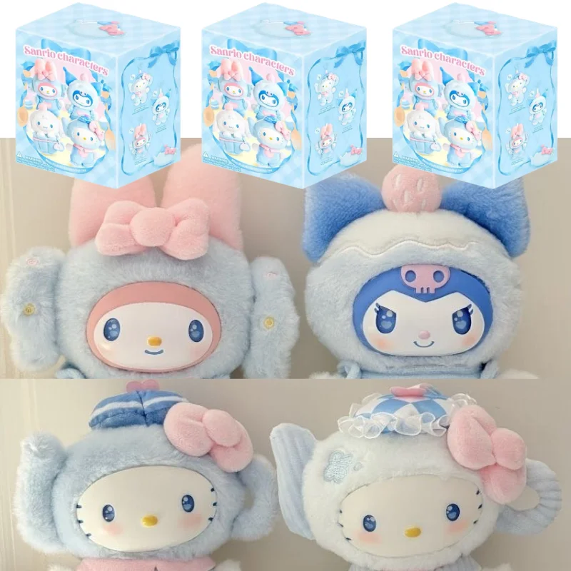 

Мультяшные плюшевые брелоки-подвески Sanrio Blue Flutter Series: милые Hello Kitty, Kuromi, Cinnamoroll. Модные подарки для сумок.