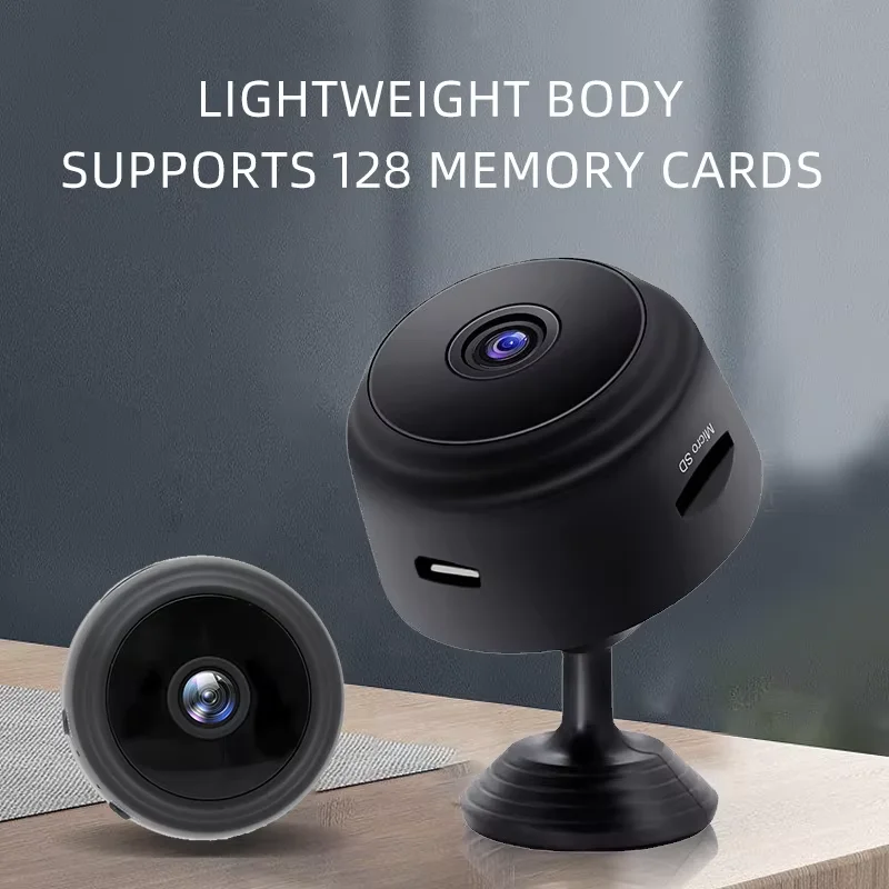 Mini câmera de segurança hd 1080p sem fio, wi-fi, montagem magnética, visão noturna, visão remota do telefone, babá, bebê, monitor de animais de estimação, casa interna