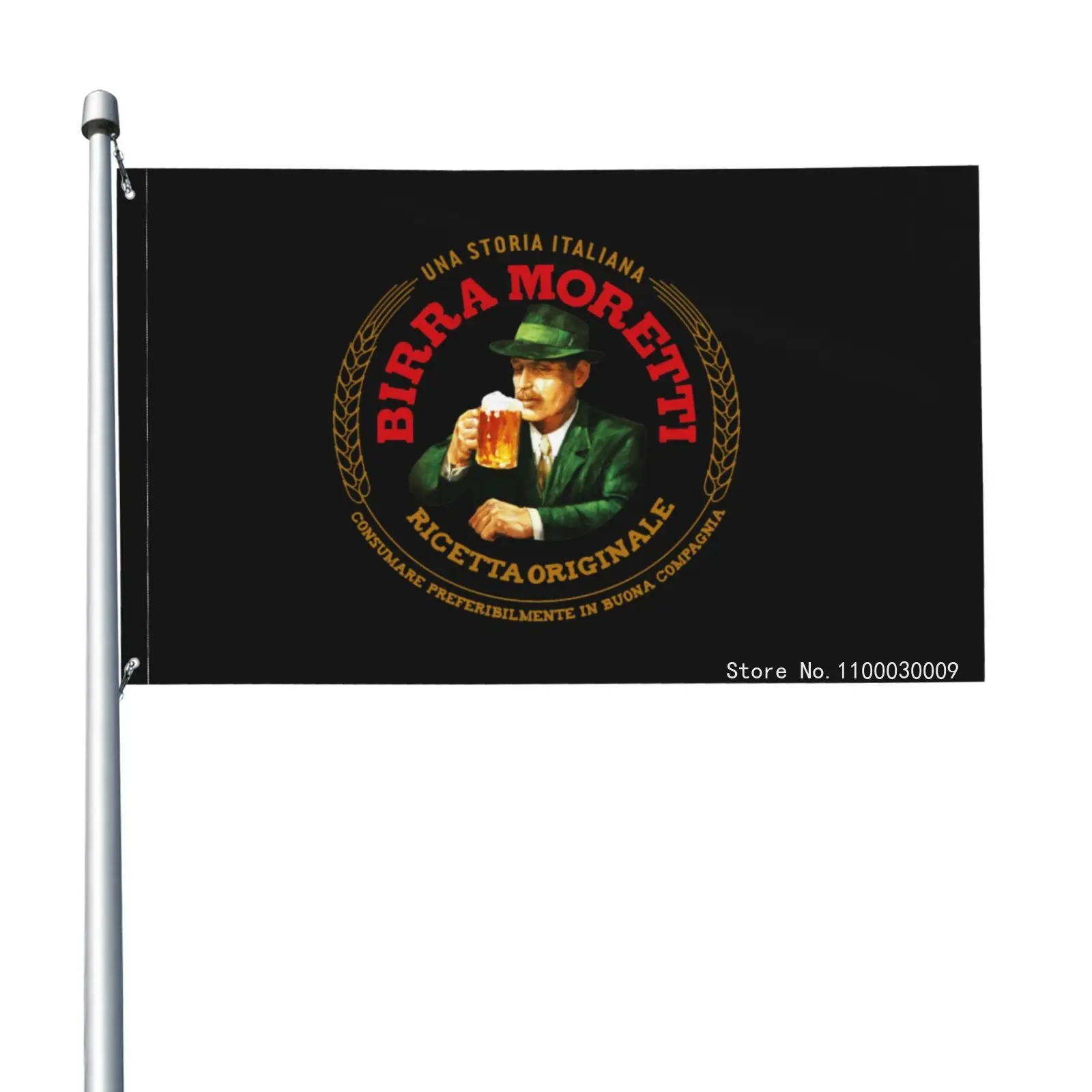 Birra Moretti-bandera italiana para bebidas con Alcohol y cerveza, bandera para actividades vívidas, Club deportivo, vacaciones, deporte, publicidad al aire libre
