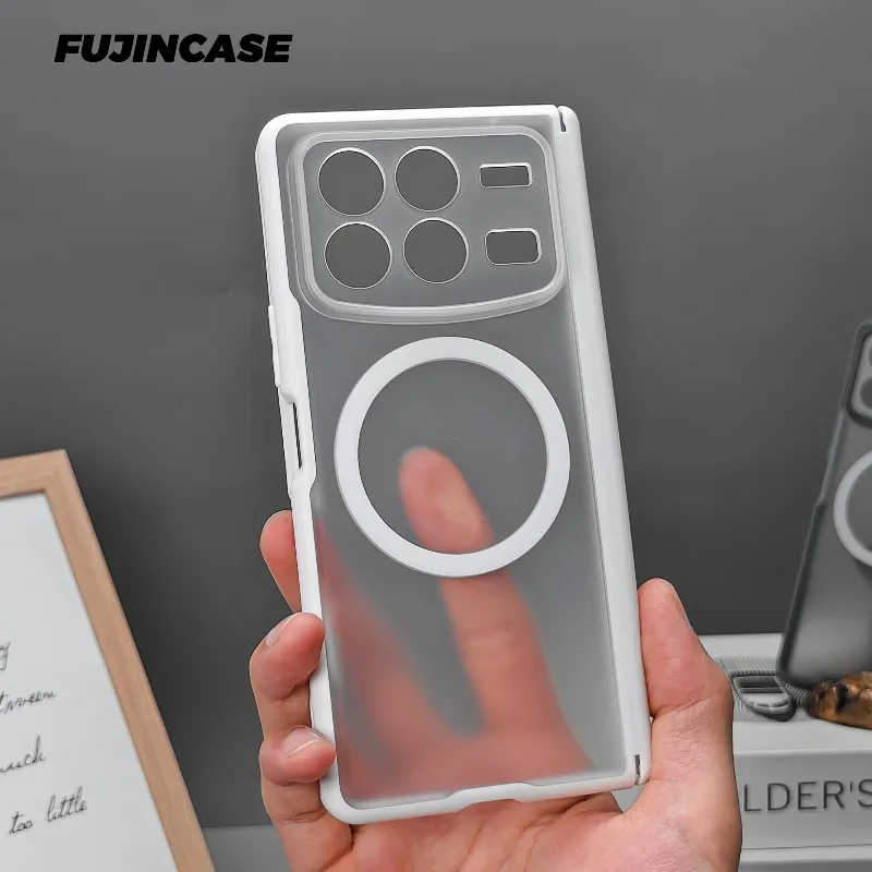 Magnetic Case For Xiaomi Mix Fold 4 Hinge Protection Shockproof Acrylic Matte Back Cover For Xiaomi MixFold4 Silicone Bumper