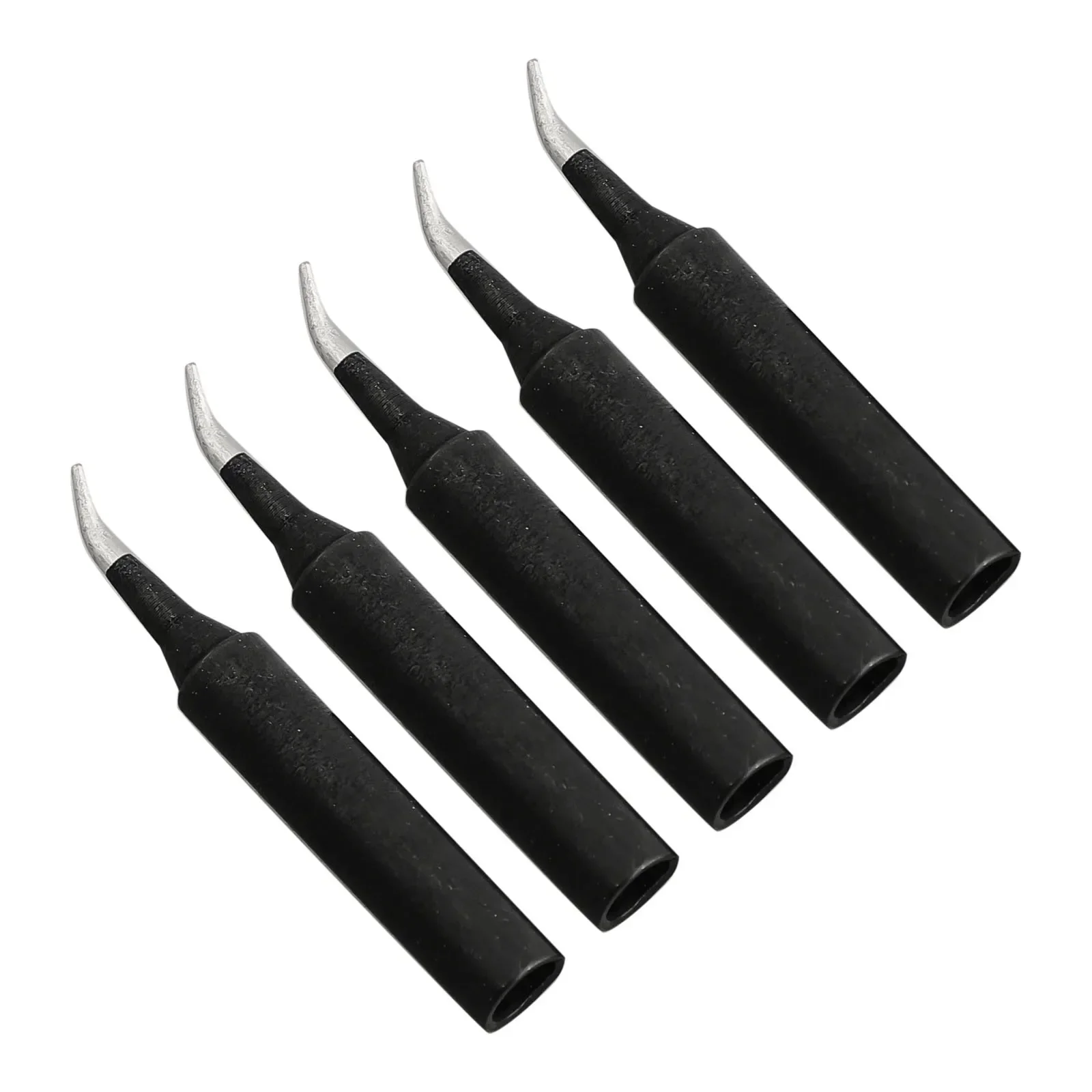 Industrial Soldering Iron Tip Soldering iron tip Parts Metal Black Replacement Solder Tool Welding 5pcs 900M-T