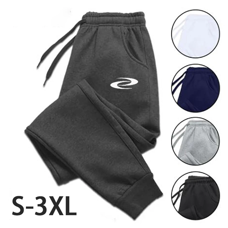 

Men's Print Jogging Sports Pants Casual Training Sportswear Straight Leg Sweatpants Black Gyms Trousers Autumn