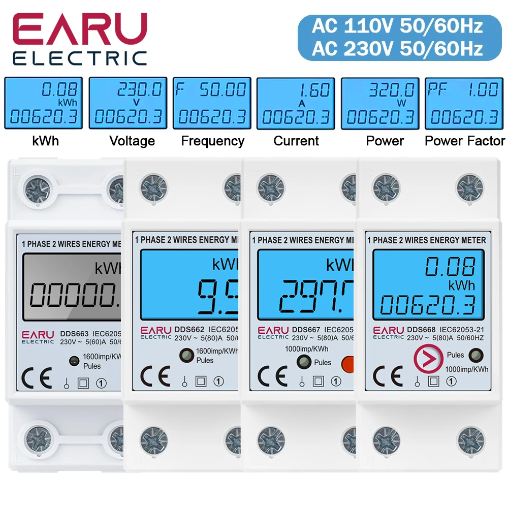 �y�Z�[�����zEARU AC 110V 230V �P���f�W�^���G�l���M�[���[�^�[ ���Z�b�g�@�\�t�� kWh �d�� �d�� ����d�̓J�E���^�[ �d�C���b�g���[�^�[