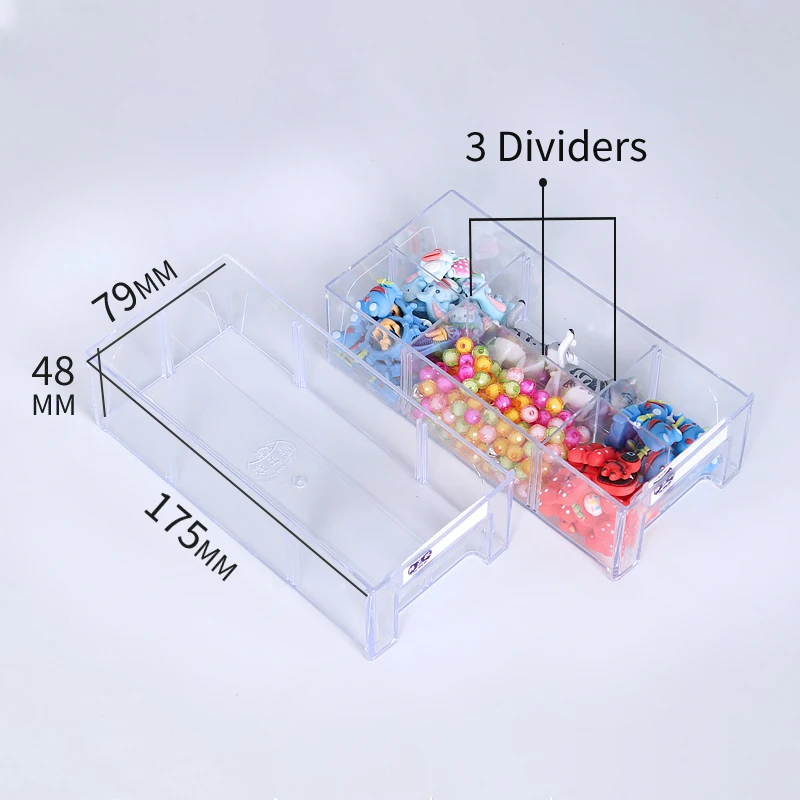 Daily Necessities Pull-out Type Convenient Practical Desktop Finishing Tools Materials Plastic Boxes