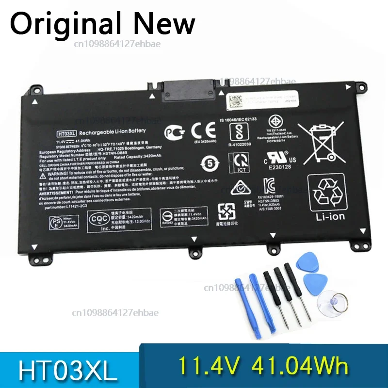

Новый оригинальный аккумулятор HT03XL для HP Pavilion TPN-Q/C/I/W 15q-ds0000tx 15-CS00 CS100 CS201 CS202 14-CE00 CE100 CE201 CE202 TX TU