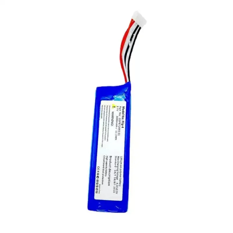 3.7V 3000mAh Battery Model GSP87269301 Compatible with JBL Flip4 Bluetooth Speaker