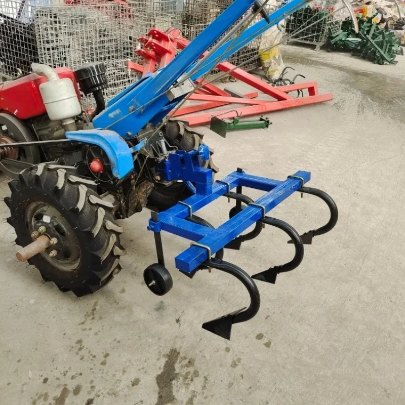 Walk Behind Tractor Supporting Farm Implements Cultivating Hoe Scarifying Shovel Ditch Opener Weeder