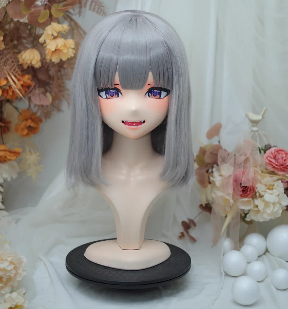 

(NFD36--21)Customize Full Head With Lock Pretty Female/Girl Japanese Animego Character Kig Cosplay Kigurumi Mask Crossdress Doll