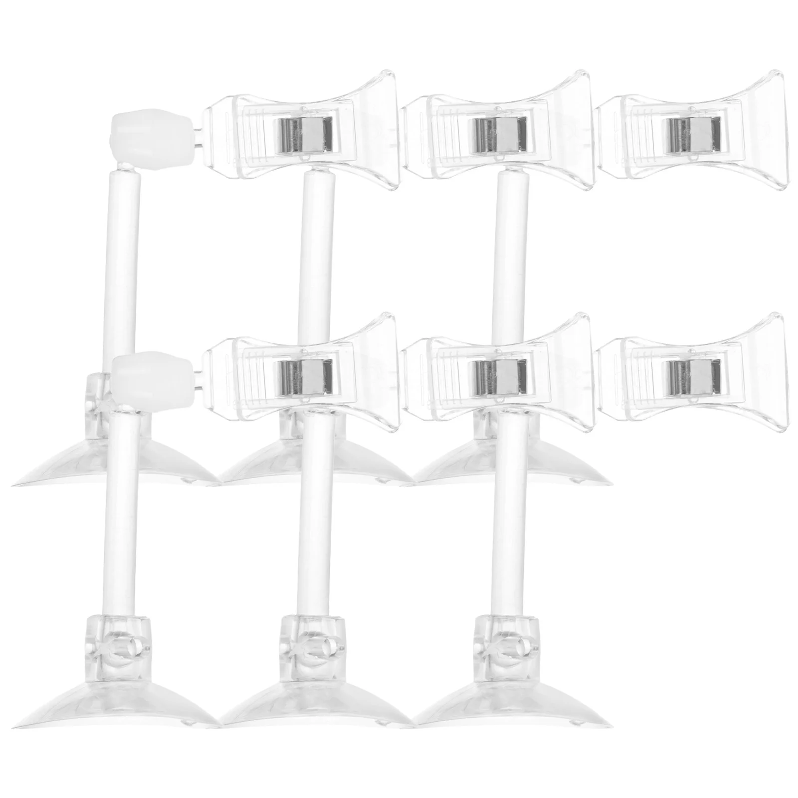 

6 Pcs Reptile Basking Platform Fish Tank Clip Accessories Veggie Suction Clamp Plant