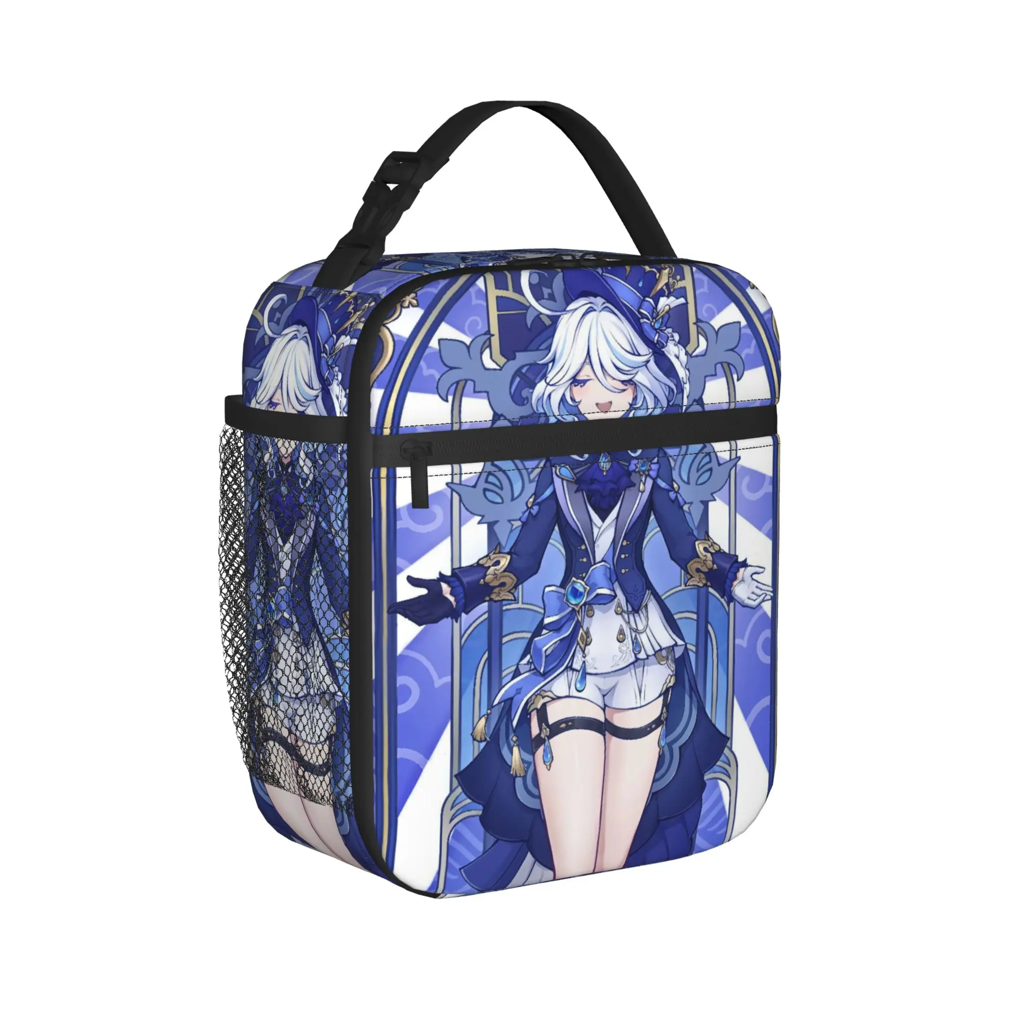 Furina Genshins Impact Thermal Insulated Lunch Bags for Office  Portable Food Bag Container Cooler Thermal Food Box