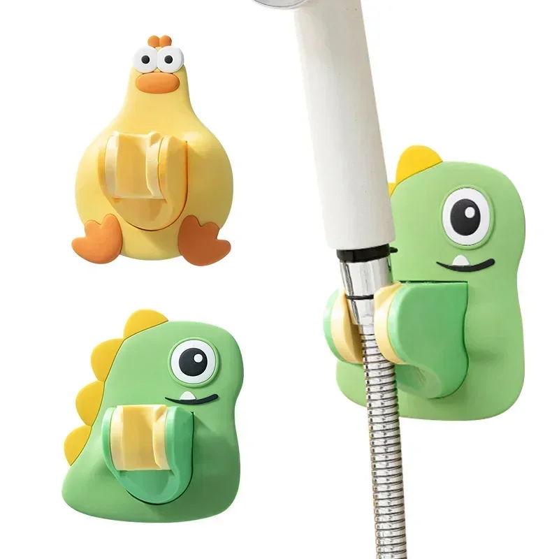 Shower Head Holder Wall Mounted Cartoon Shower Mounting Brackets Adjustable Faucet Sprinkler Fixation Base Bathroom Accessories