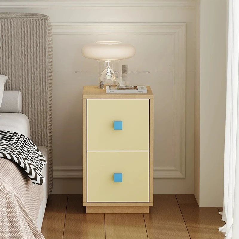 Drawer Chest Mid Century Modern Colorful Storage Cabinet Bedroom Living Room Nordic Lacquer Furniture
