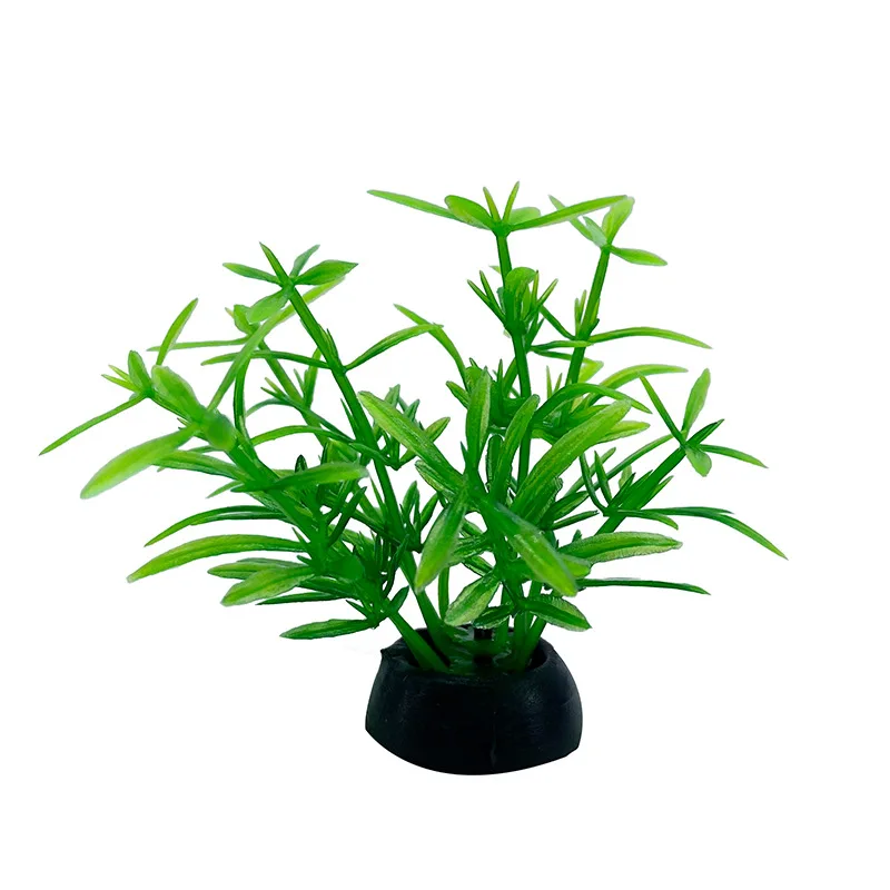 20pcs Small Plastic Artificial Aquarium Plant Decoration Underwater Grass Fish Tank Fake Water Plant Ornament Aqaurium Plant