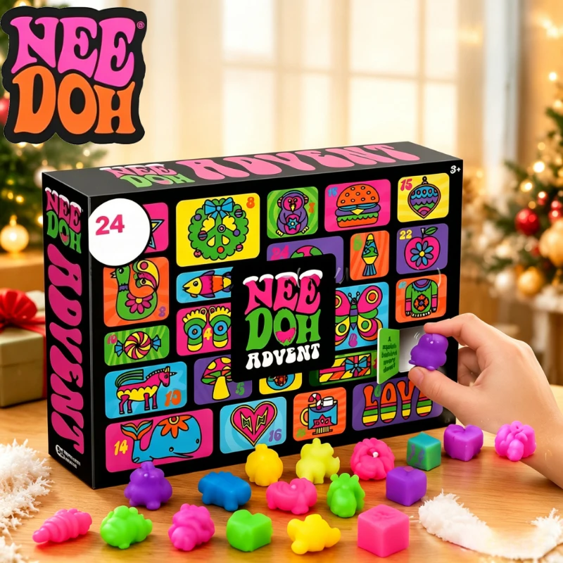 New Needoh Christmas Countdown Calendar in 2026, Treasure HuntNew Year Surprise, Surprise Box Toys, Festivals and Holiday Gifts.