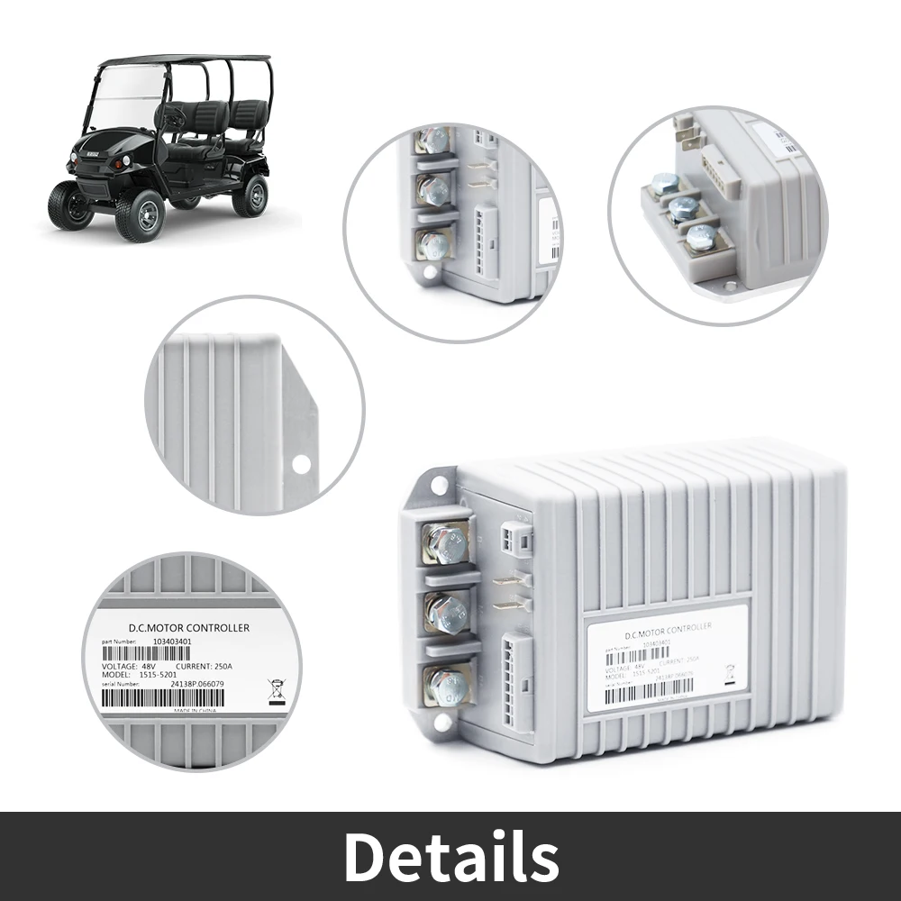

1515-5201 48V 250A контроллер двигателя 103403401 для Curtis Club Car Precedent Golf Cart (2009-2014)