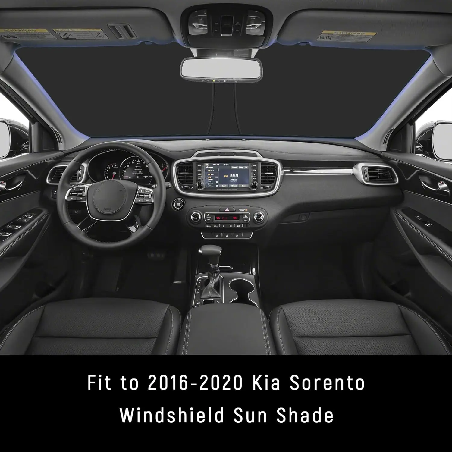 Windshield Sun Shade For Kia 2016-2020 Sorento Accessories (OEM Size) Auto Interior Front Window Sun Visor Heat Protection