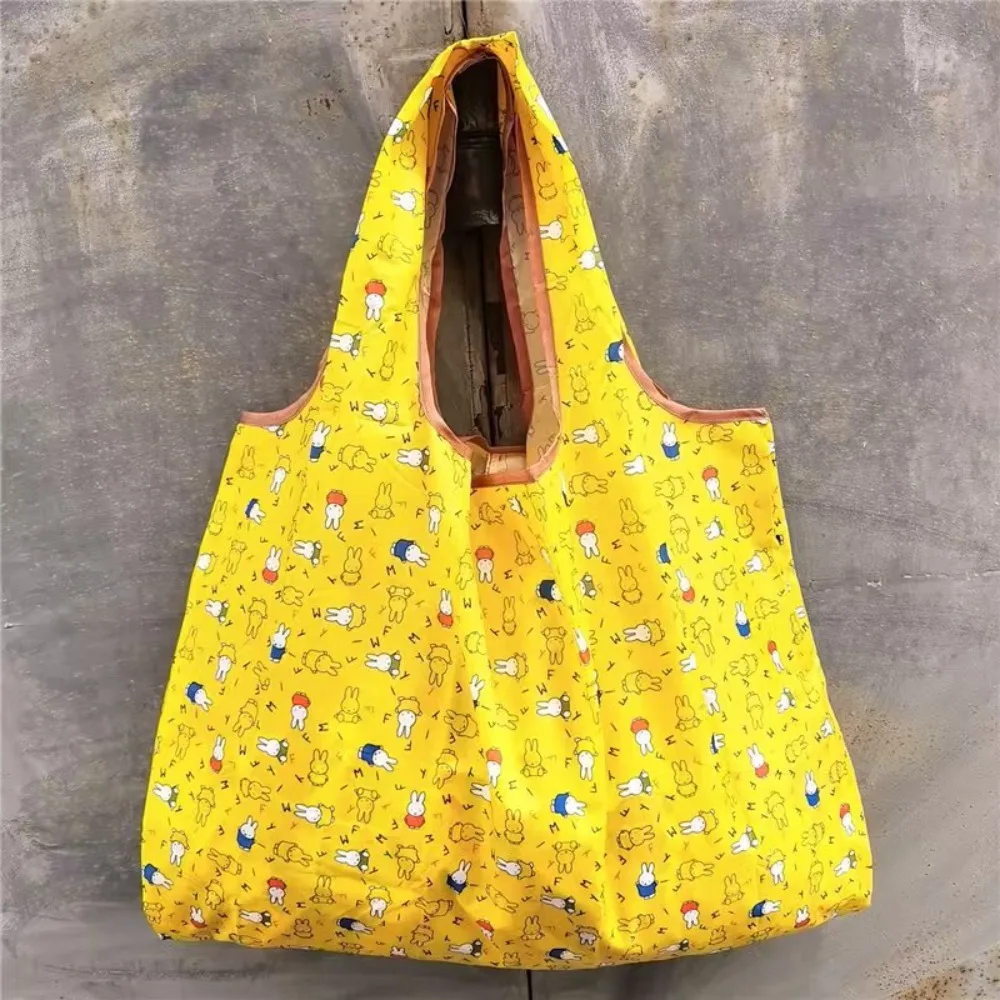 Cartoon Miffy Folding Environmentally Friendly Bag Supermarket Shopping Bag Portable Grocery Storage Bag Shopping and Travel - view 3