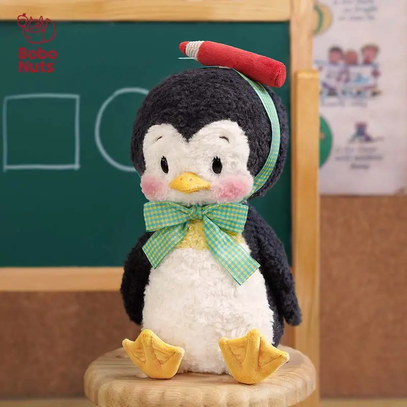 

Bobonuts Oli Penguin Handmade Plush Toy Soft Hugging Doll Cute Penguin Interactive Gift Box For Girls Birthday Valentine Gift