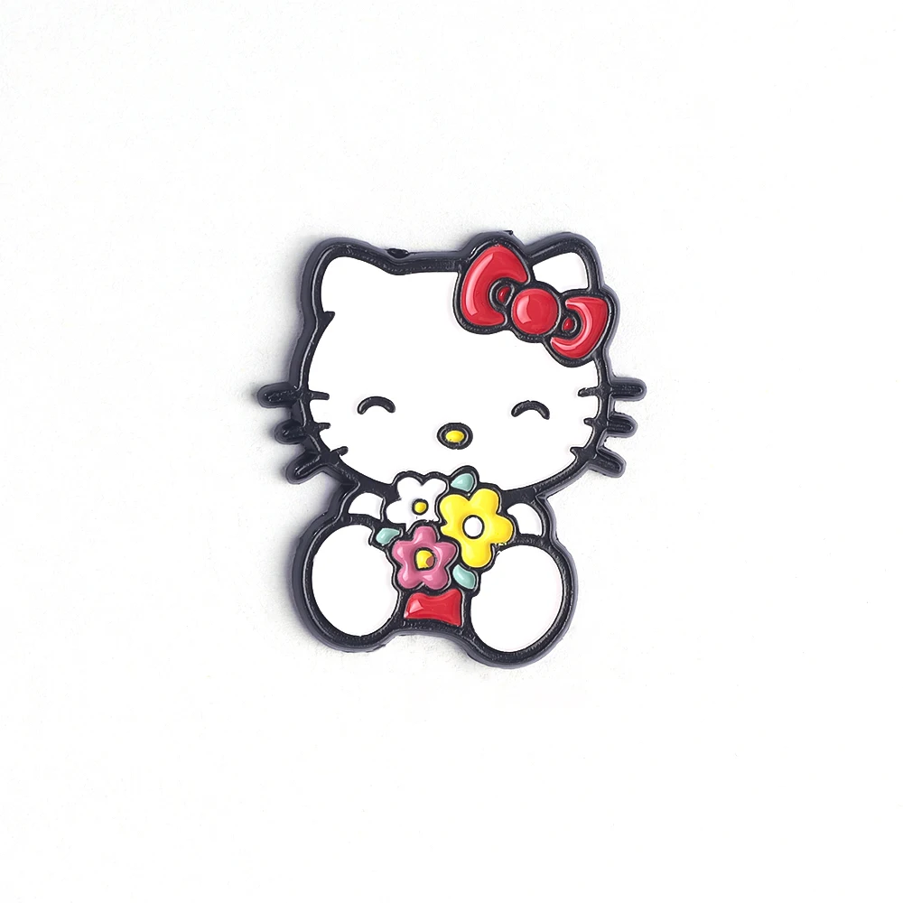 6pcs Cartoon Anime Kat Hond Emaille Pin Broche Pin Reversspeldjes Badge Rugzak Kleding Accessoires Anime Sieraden Geschenken voor Vrienden