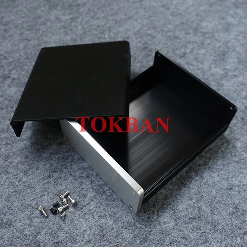 Tokban Audio 1539 116*50*139mm Aluminum Mini Power Amplifier Chassis Enclosure DIy Headphone Amp Case Shell