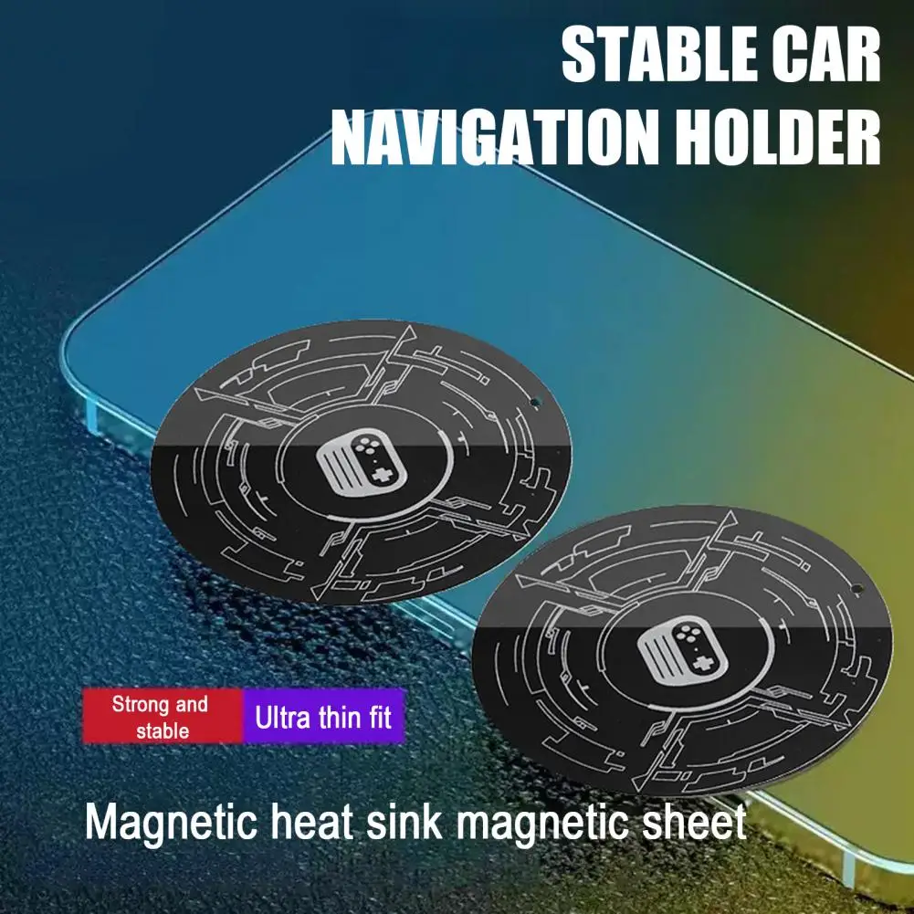 Magnetic Heat Dissipation Patch Radiator Magnetic Plate Spring Steel Mount for Phone Case And Tablet Car Navigation Holder