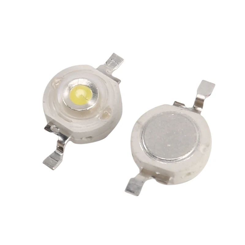 高出力LEDダイオードライトチップ,白色光,3V-300 V,1 W,3.4個