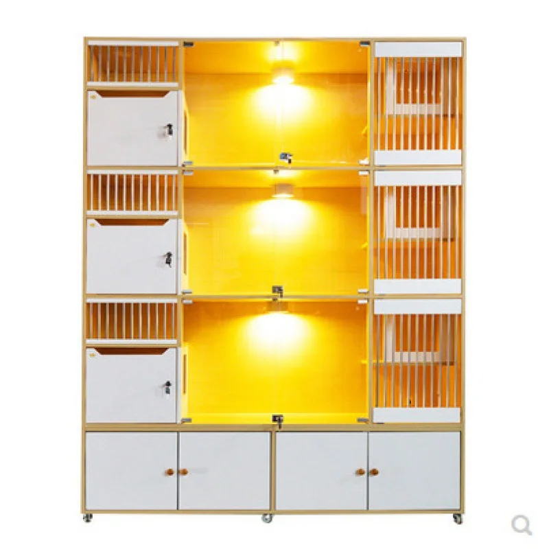 

Pet foster cabinet cat cage villa commercial panoramic cabinet pet display cabinet