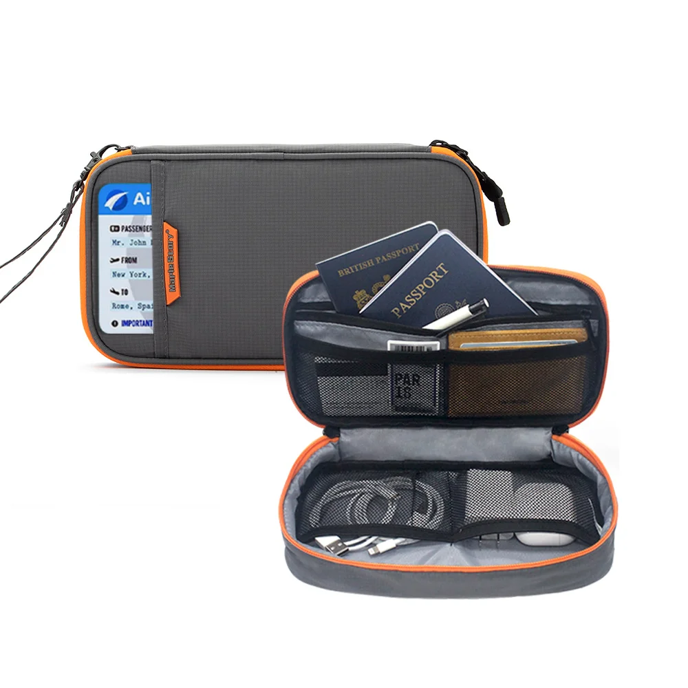 Travel Cable Organizer Bag Storage Pouch Carry Case Portable Waterproof Storage Bags for USB  Charger Cable Cord and Electronics