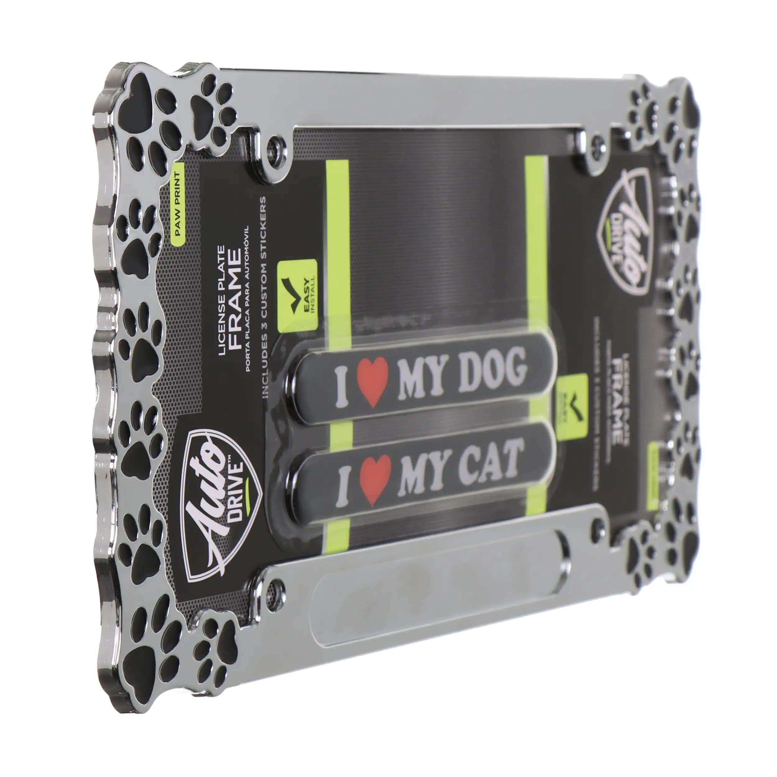 Marco de matrícula de metal