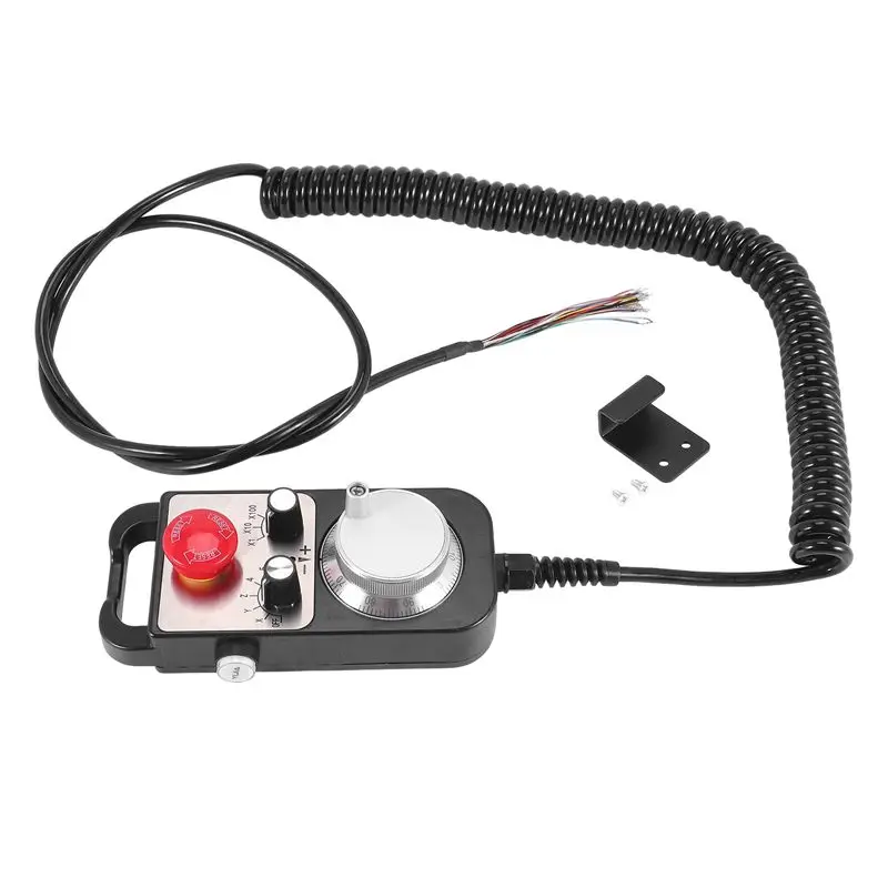 AWAH CNC Pulse Generator 6 Axis MPG Pendant Handwheel For FAGOR GSK Siemens FANUC System 5V Manual Pulse Generator