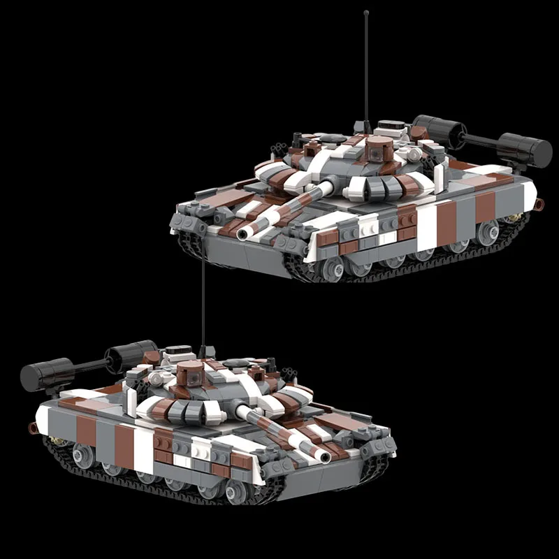 

MOC Tank Small Particle Building Blocks Creative Assemblement Children's Toy 844 Particles Technology Gift Set Model