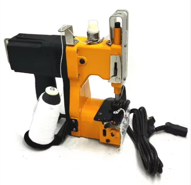 Semi-Automatic Electric Handheld Textile Sealing Machine for Sewing Operated with Packaging Bags
