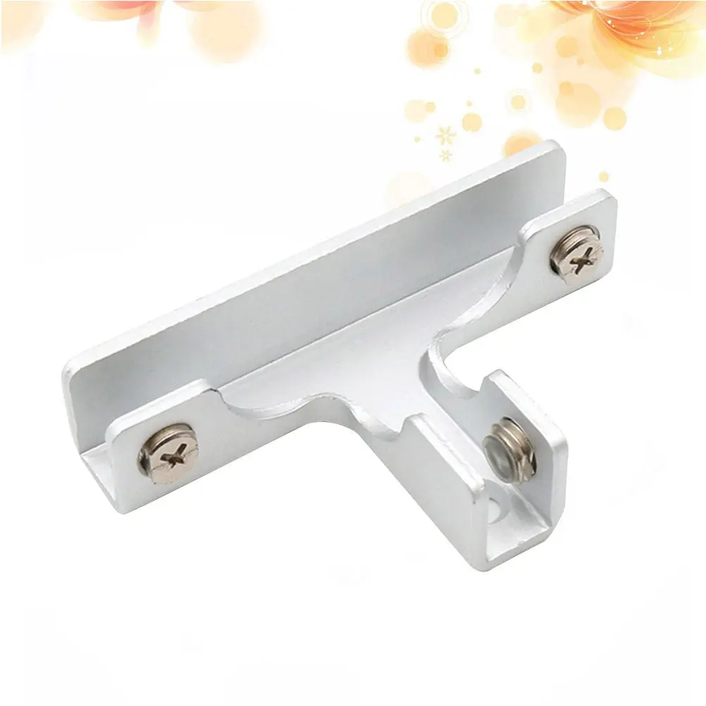 

Зажим для стекла из алюминиевого сплава Т-образный для крепления стекла 6-10 мм, для офиса, ванной комнаты, аквариума, витрин, полок, кронштейн-зажим из сплава