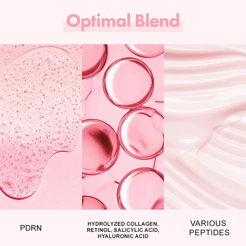 Collagen Peptide Facial Serum Targets Dull Skin Boosts Skin Elasticity Stimulates Skin Renewal Repair Salmon PDRN KOREAN Product
