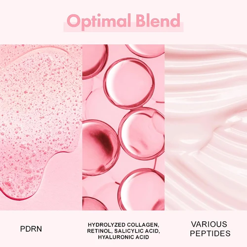 Imagen 2 del producto Suero Facial con péptido de colágeno, alivia la piel opaca, aumenta la elasticidad de la piel, estimula la renovación de la piel, repara el salmón, producto PDRN KOREAN