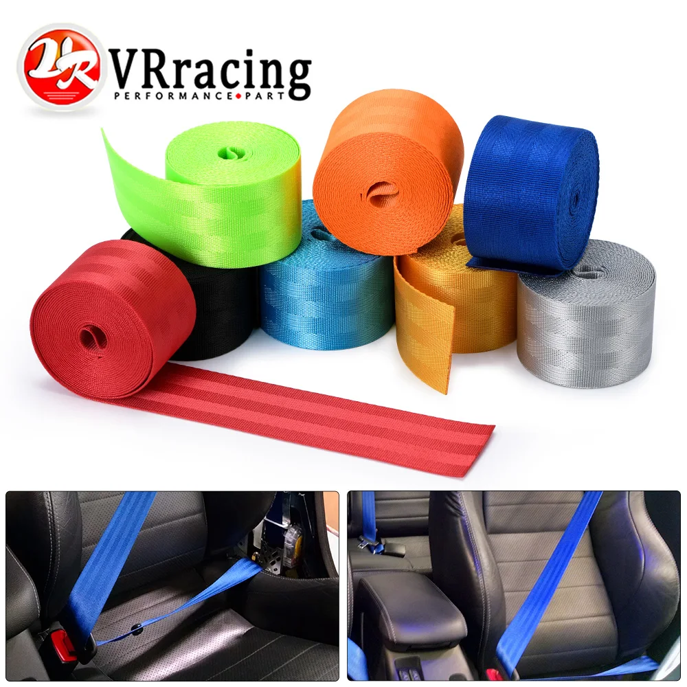 Auto 3.6 Meters Universal Strengthen Seat Belt Webbing Fabric Racing Car Modified Seat Safety Belts Harness Straps Standard A++